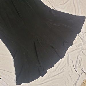 EUC Black Coldwater Creek Godet Skirt, S (6-8)
